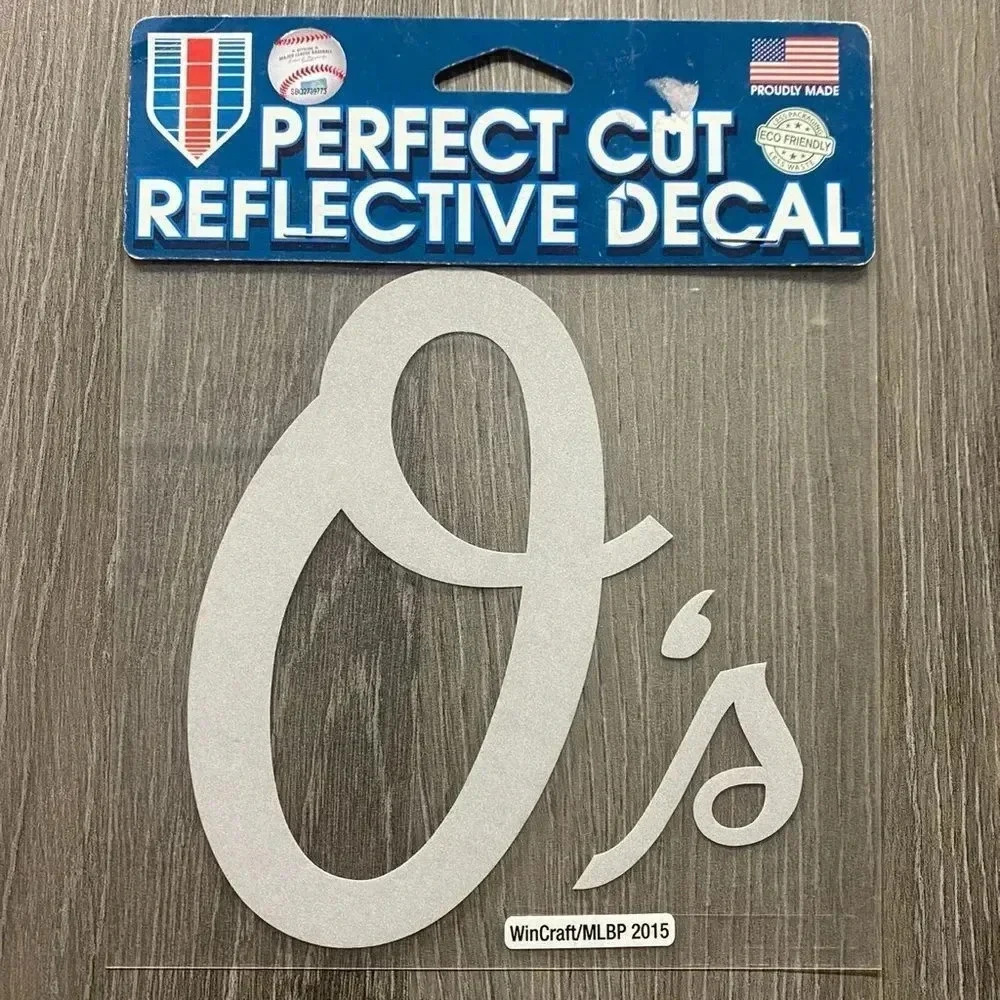 Baltimore Orioles MLB 6x6 Reflective Car Window Decal NEW ⚾️